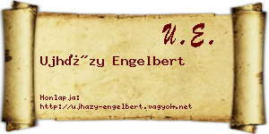 Ujházy Engelbert névjegykártya